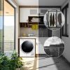 Electric Portable Clothes Dryer;  Front Load Laundry Dryer for Apartments;  Dormitory and RVs with Easy Knob Control;  Wall Mount Kit Included