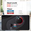 Electric Portable Clothes Dryer;  Front Load Laundry Dryer for Apartments;  Dormitory and RVs with Easy Knob Control;  Wall Mount Kit Included