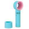 Portable Handheld Bladeless Fan Rechargeable Cooling USB Fan Desktop Use Fan w/ 3 Gears LED Indicator Cooling Fan