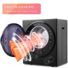 Electric Portable Clothes Dryer;  Front Load Laundry Dryer for Apartments;  Dormitory and RVs with Easy Knob Control;  Wall Mount Kit Included