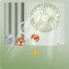 1pc Mini Bear Portable Handheld Battery Operated Fan Desk Fan, USB Rechargeable Battery Operated Fan, 3 Speeds Silent Desk Fan Mini Small Fan