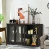 Sideboard Buffet Cupboard Storage Cabinet with Sliding Door