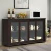 Sideboard Buffet Cupboard Storage Cabinet with Sliding Door
