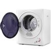 Electric Portable Clothes Dryer;  Front Load Laundry Dryer for Apartments;  Dormitory and RVs with Easy Knob Control;  Wall Mount Kit Included