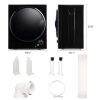 Electric Portable Clothes Dryer;  Front Load Laundry Dryer for Apartments;  Dormitory and RVs with Easy Knob Control;  Wall Mount Kit Included