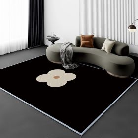 Living Room Carpet Fully Covered Bedroom And Household Sofa Table Carpet Bedside Stain-resistant Non-slip Foot Mat (Option: Lining2M-80160cm Crystal Velvet)