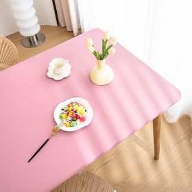 Sheepskin All-inclusive Tablecloth Waterproof And Oil-proof Disposable Anti-scald Tablecloth (Option: Cherry Blossom Powder-Suitable For 90X140cm)