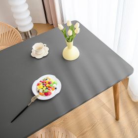 Sheepskin All-inclusive Tablecloth Waterproof And Oil-proof Disposable Anti-scald Tablecloth (Option: Simple Gray-Suitable For 90X140cm)