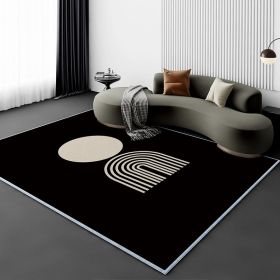 Living Room Carpet Fully Covered Bedroom And Household Sofa Table Carpet Bedside Stain-resistant Non-slip Foot Mat (Option: Lining1M-160230cm Crystal Velvet)