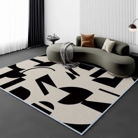 Living Room Carpet Fully Covered Bedroom And Household Sofa Table Carpet Bedside Stain-resistant Non-slip Foot Mat (Option: Common-160230cm Crystal Velvet)