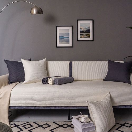 Sofa Cushion Cover Cotton Fabric Non-slip Cushion